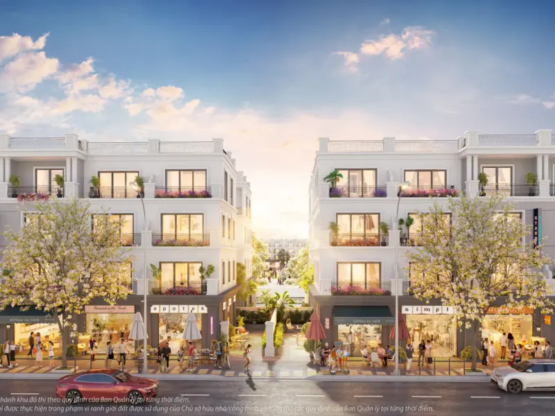 Dãy shophouse Khu Tài Lộc, Vinhomes Royal Island Vũ Yên, Hải Phòng