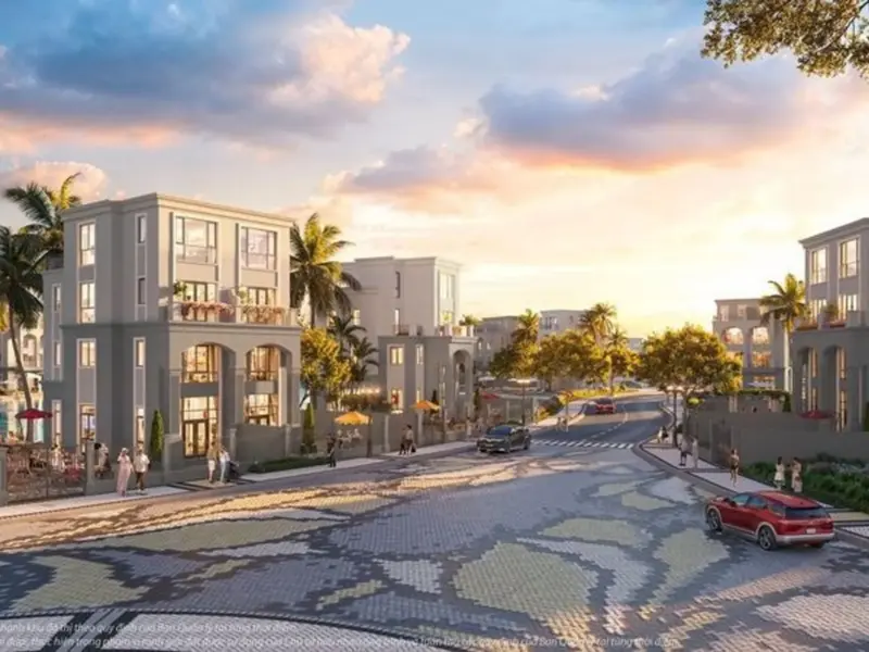 Đường dạo nội khu Khu Royal Riverside, Vinhomes Royal Island Vũ Yên, Hải Phòng