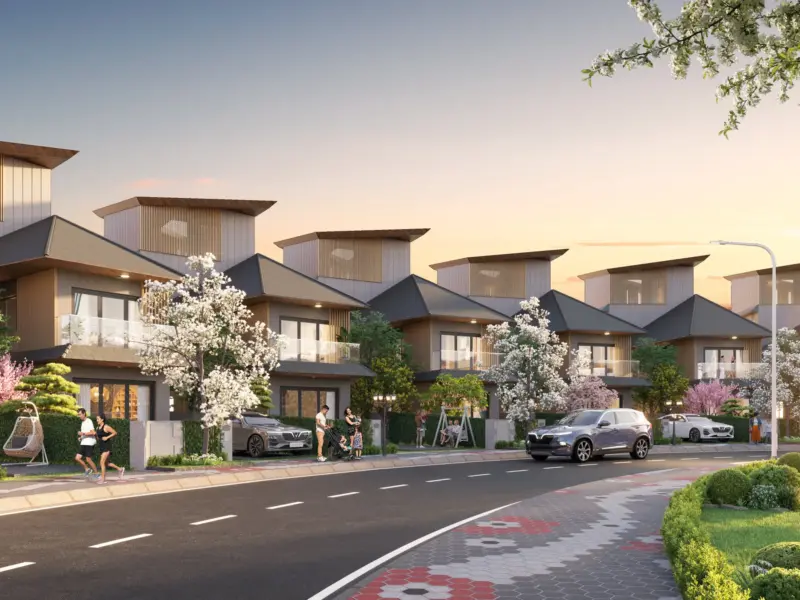 Đường nội khu Khu Miyabi, Vinhomes Royal Island Vũ Yên, Hải Phòng