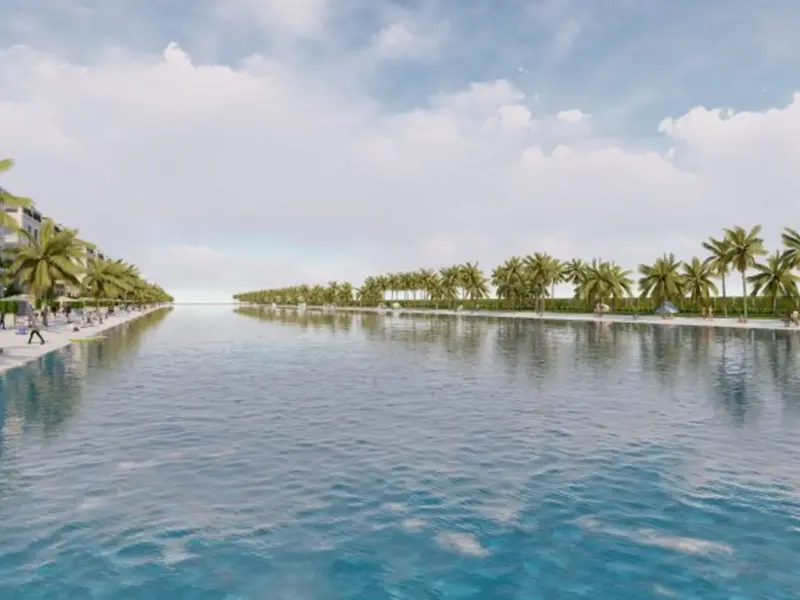 Hồ cảnh quan Khu Quý Tộc, Vinhomes Royal Island Vũ Yên, Hải Phòng