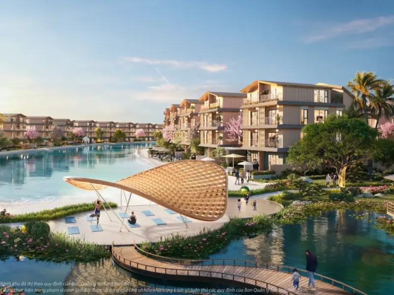 Hồ cảnh quan Khu The Komorebi, Vinhomes Royal Island Vũ Yên, Hải Phòng
