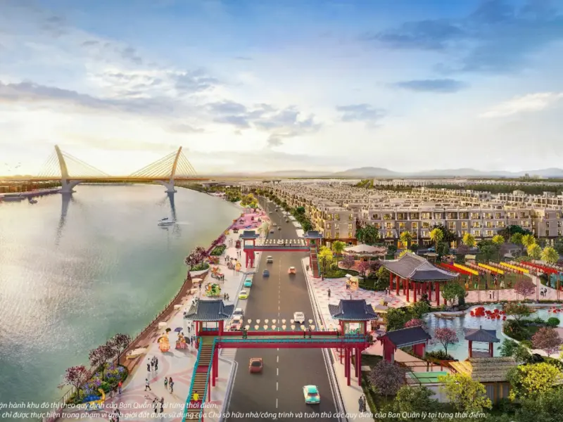 Phố lễ hội ven sông Khu Tài Lộc, Vinhomes Royal Island Vũ Yên, Hải Phòng