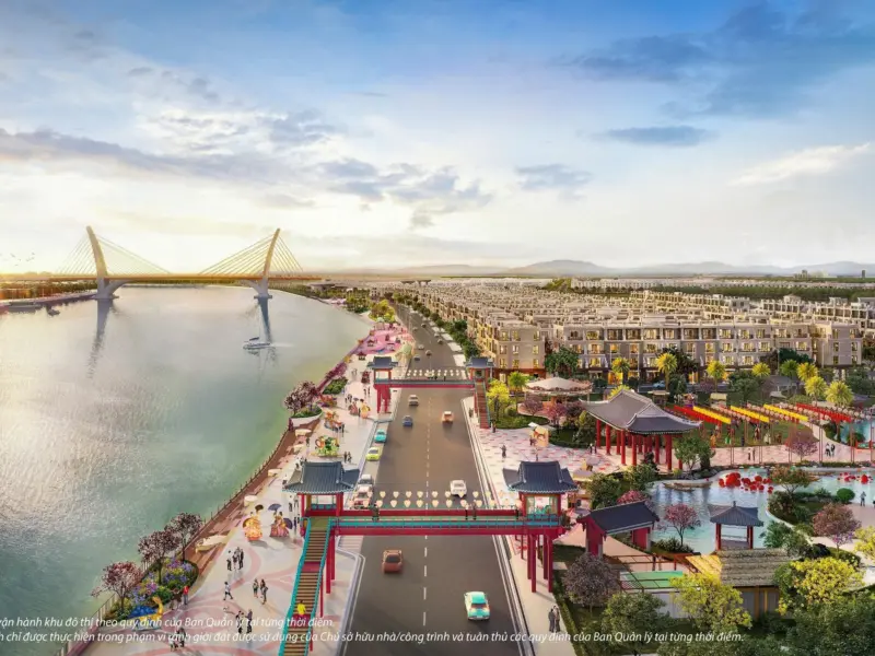 Phố lễ hội, công viên ven sông – Vinhomes Royal Island Vũ Yên, Hải Phòng