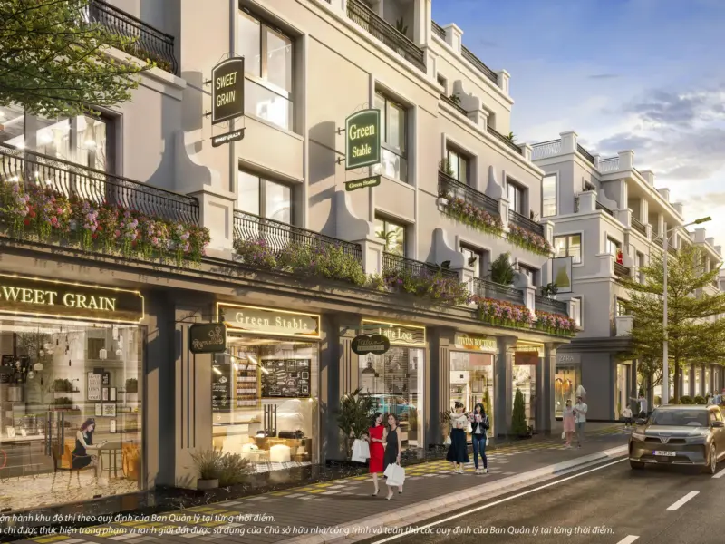Phố shophouse Khu Tài Lộc, Vinhomes Royal Island Vũ Yên, Hải Phòng