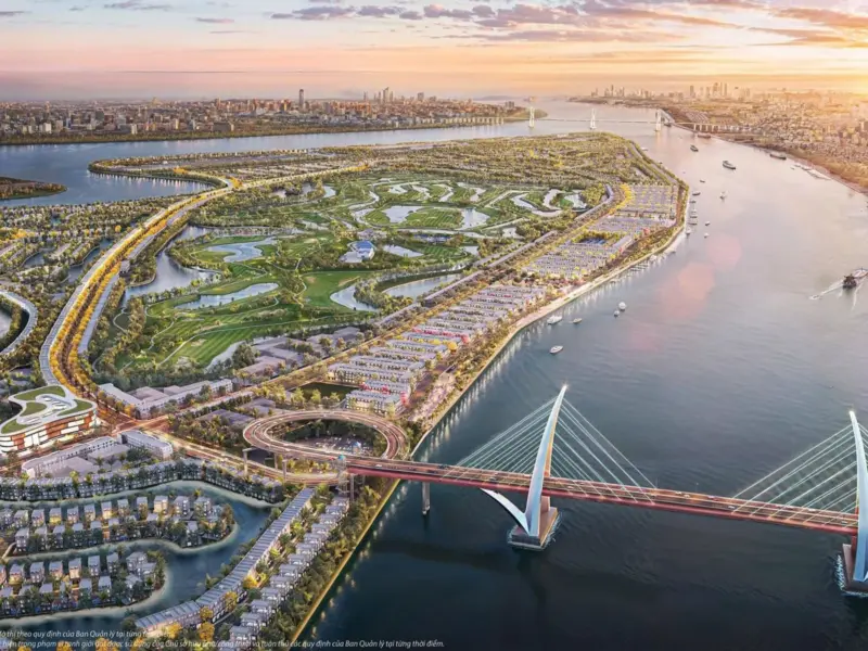 Phối cảnh tổng thể, cầu Hoàng Gia – Vinhomes Royal Island Vũ Yên, Hải Phòng