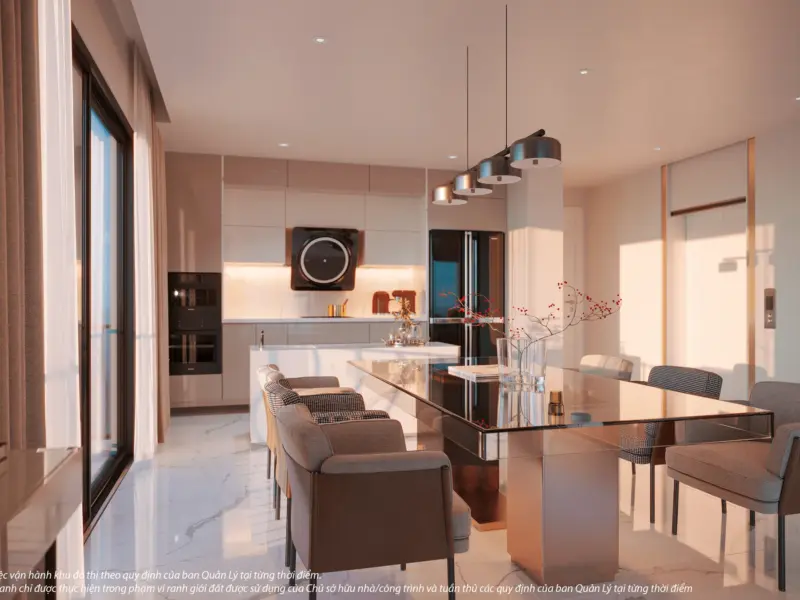 Phòng bếp mẫu Khu Tài Lộc, Vinhomes Royal Island Vũ Yên, Hải Phòng
