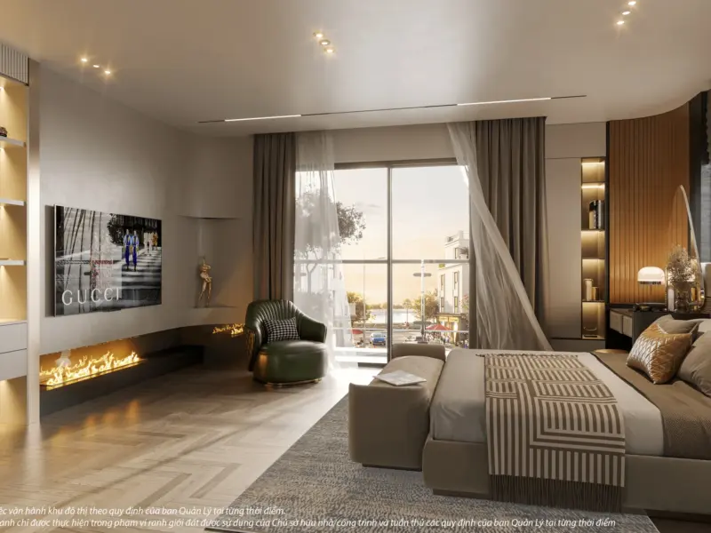 Phòng ngủ mẫu Khu Tài Lộc, Vinhomes Royal Island Vũ Yên, Hải Phòng
