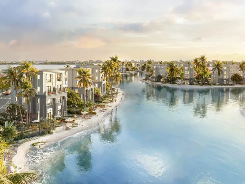 Toàn cảnh hồ cảnh quan Khu Hoàng Gia, Vinhomes Royal Island Vũ Yên, Hải Phòng